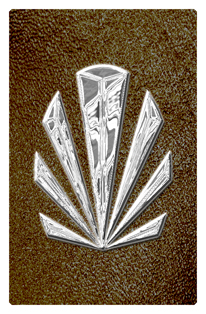 DF35T 602 SL SH BR Silver Sunburst Shimmer Brown Background